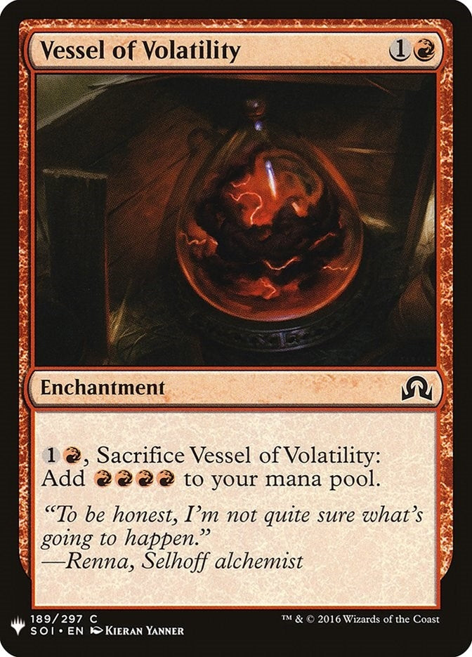 Image for Vessel of Volatility (The List Reprints) (189) - Magic: The Gathering
