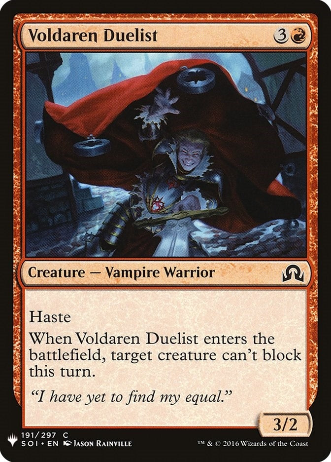 Image for Voldaren Duelist (The List Reprints) (191) - Magic: The Gathering
