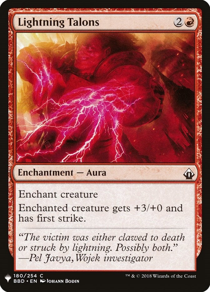 Image for Lightning Talons (The List Reprints) (180) - Magic: The Gathering