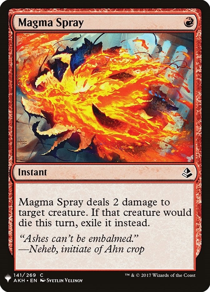 Image for Magma Spray (The List Reprints) (141) - Magic: The Gathering