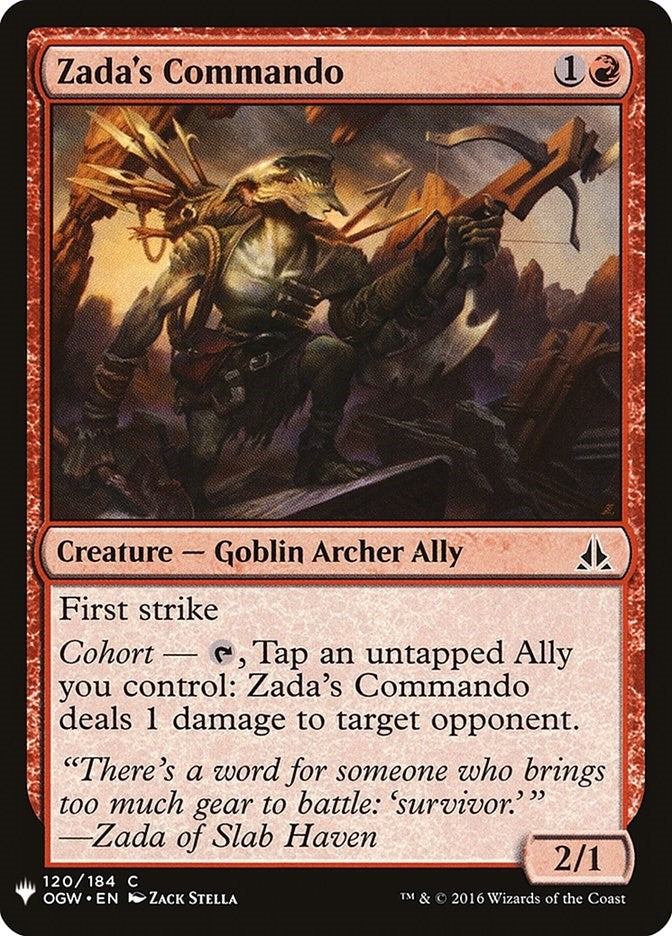 Image for Zada's Commando (The List Reprints) (120) - Magic: The Gathering