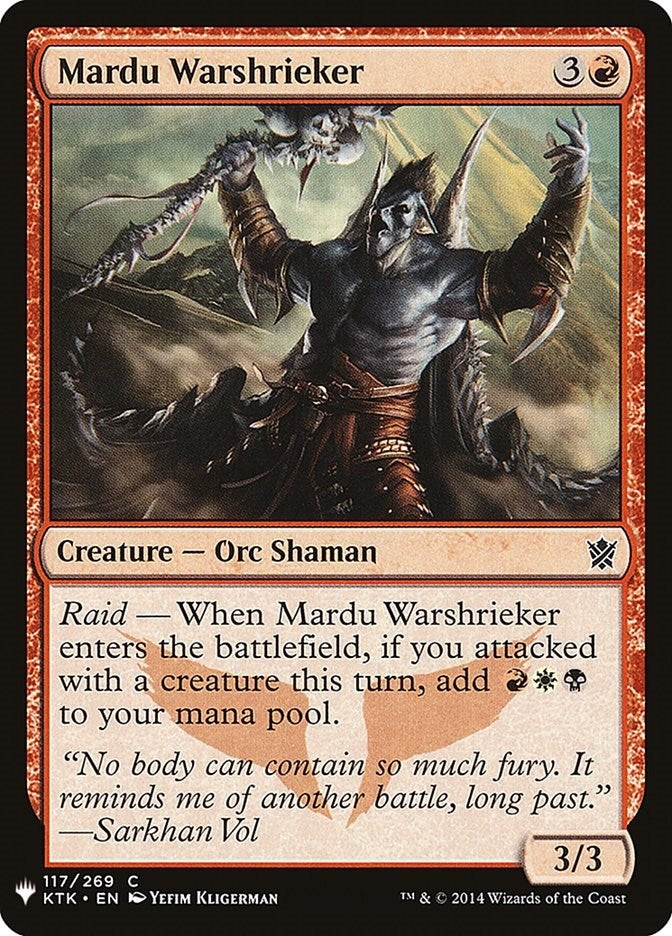 Image for Mardu Warshrieker (The List Reprints) (117) - Magic: The Gathering
