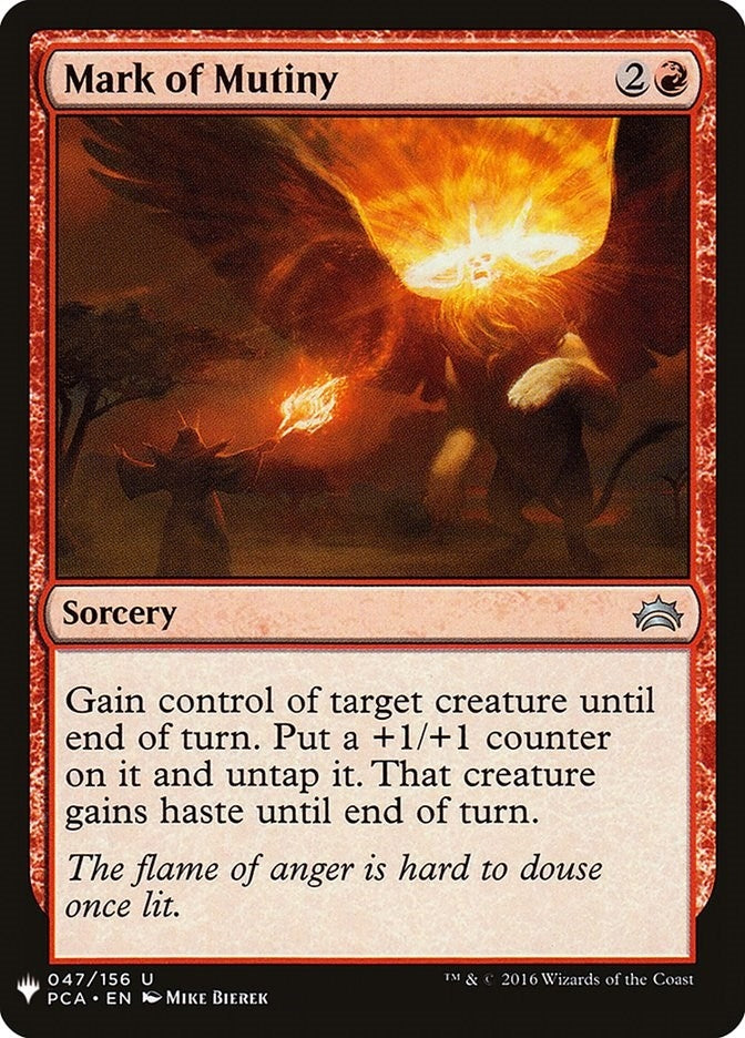 Image for Mark of Mutiny (The List Reprints) (47) - Magic: The Gathering