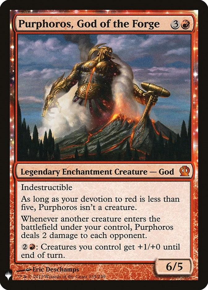 Image for Purphoros, God of the Forge (The List Reprints) (135) - Magic: The Gathering