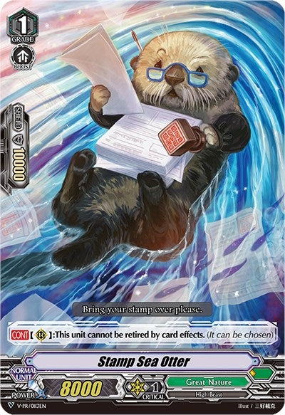 Image for Stamp Sea Otter (RRR Foil) (V Promo Cards) (V-PR/0113EN) - Cardfight Vanguard