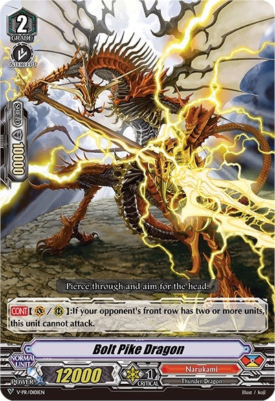 Image for Bolt Pike Dragon (RRR Foil) (V Promo Cards) (V-PR/0101EN) - Cardfight Vanguard