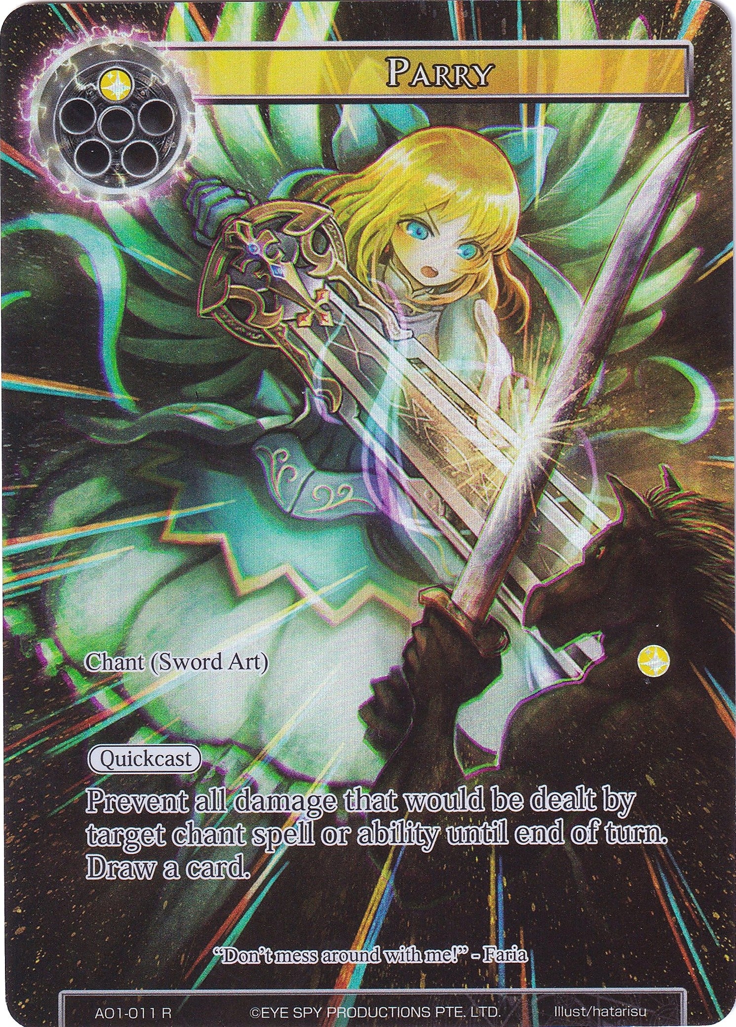 Image for Parry (Full Art) (Alice Origin) (AO1-011) - Force of Will