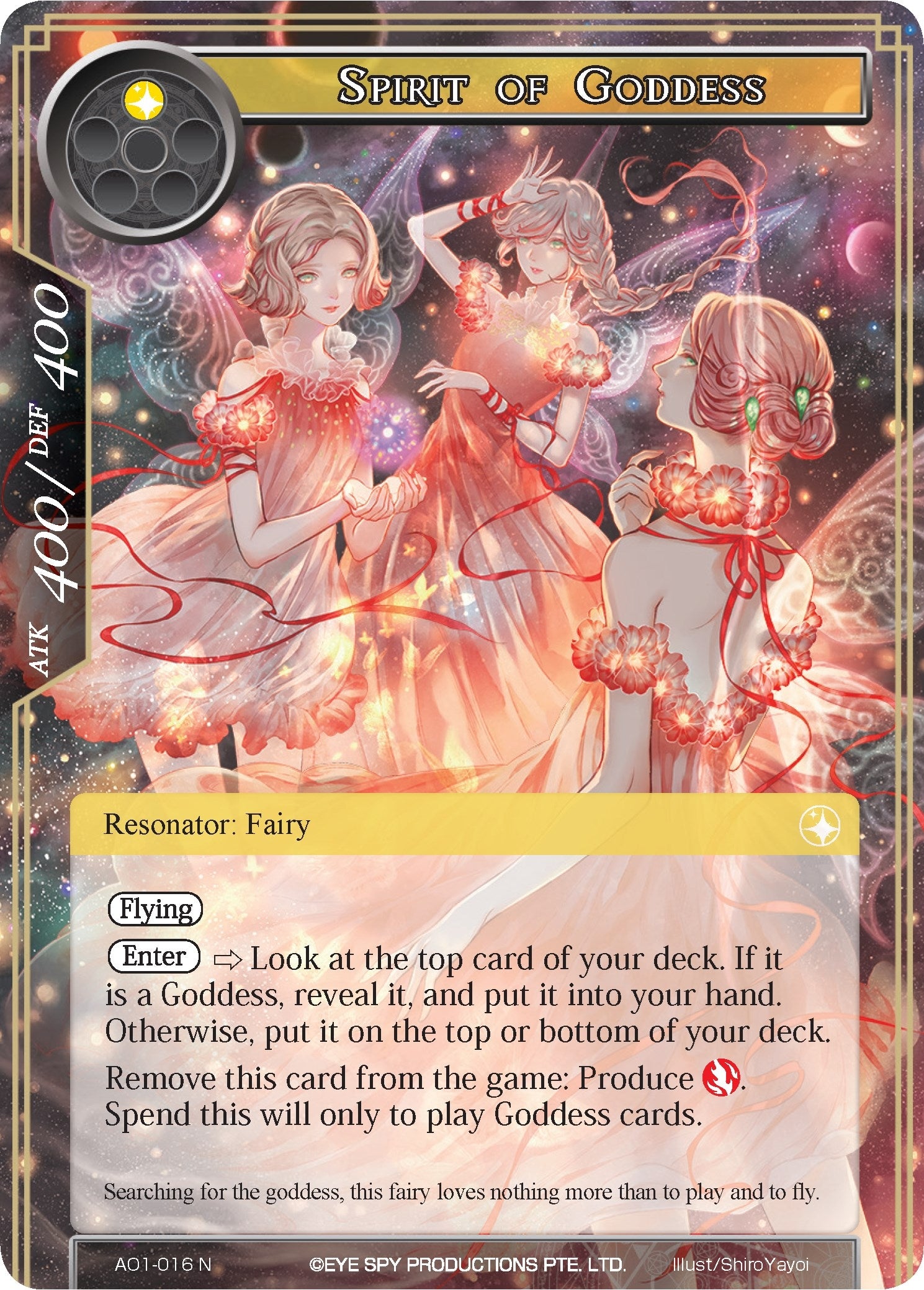 Image for Spirit of Goddess (Alice Origin) (AO1-016) - Force of Will