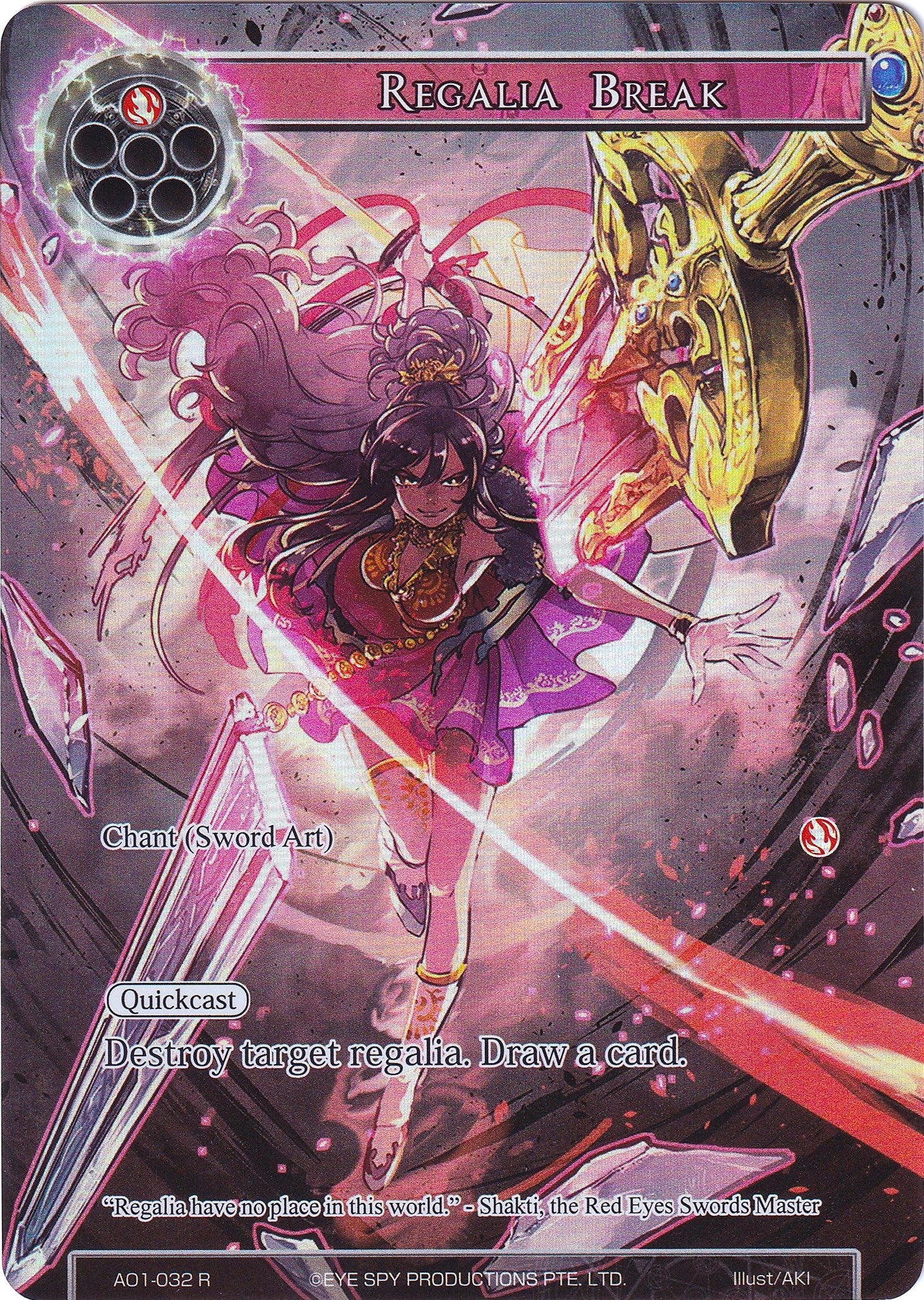 Image for Regalia Break (Full Art) (Alice Origin) (AO1-032) - Force of Will