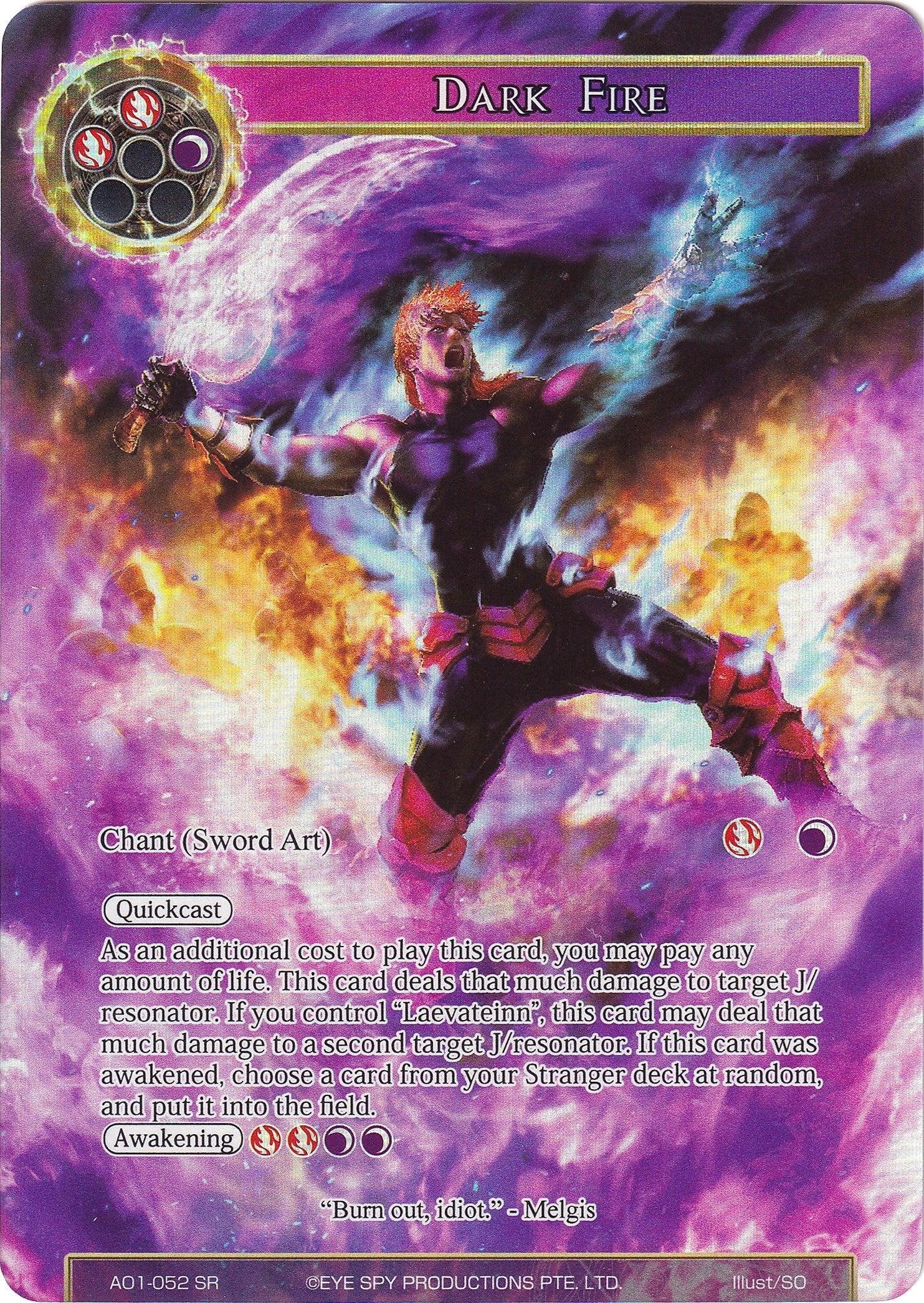 Image for Dark Fire (Full Art) (Alice Origin) (AO1-052) - Force of Will
