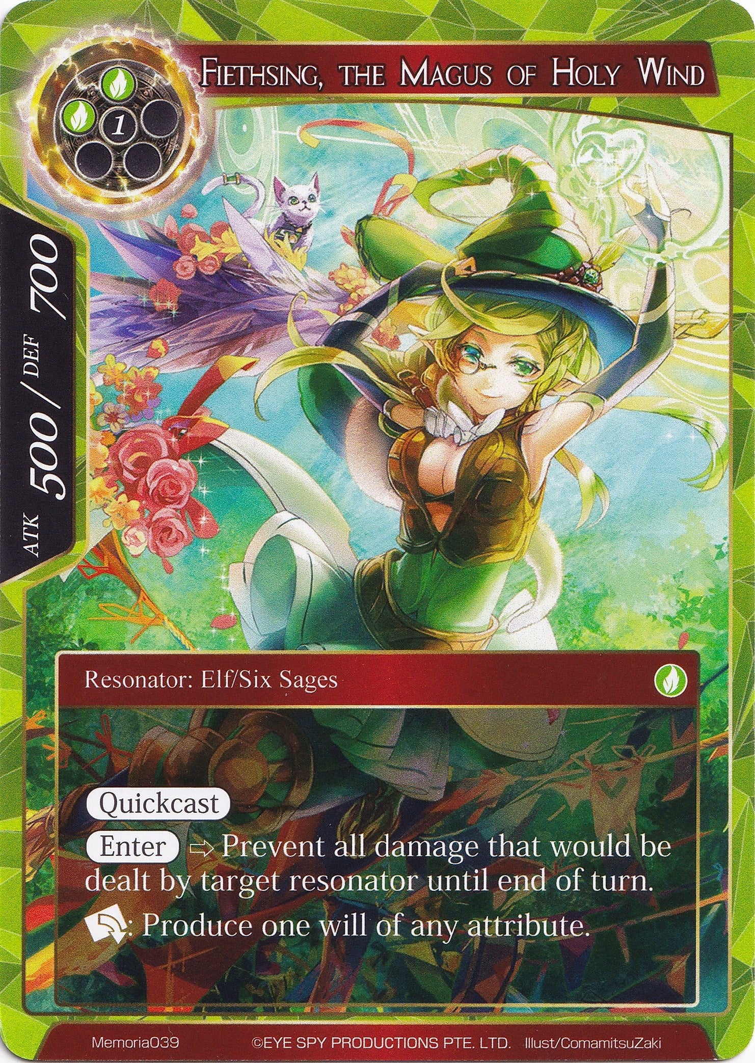 Image for Fiethsing, the Magus of Holy Wind (Alice Origin Memoria Cards) (Memoria039) - Force of Will