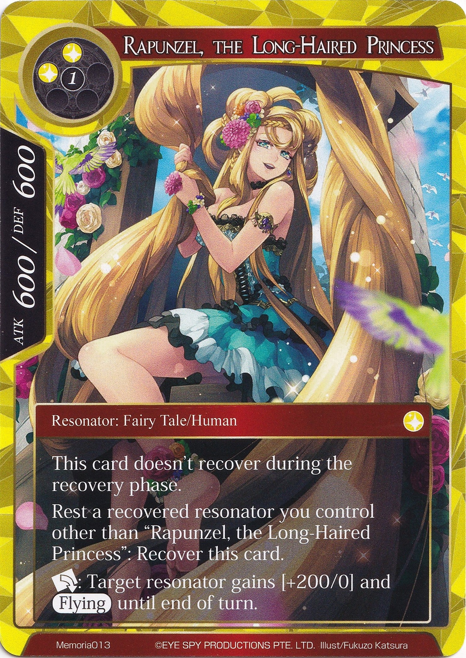 Image for Rapunzel, the Long-Haired Princess (Alice Origin Memoria Cards) (Memoria013) - Force of Will