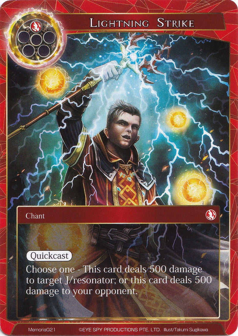 Image for Lightning Strike - Memoria021 (Alice Origin Memoria Cards) (Memoria021) - Force of Will
