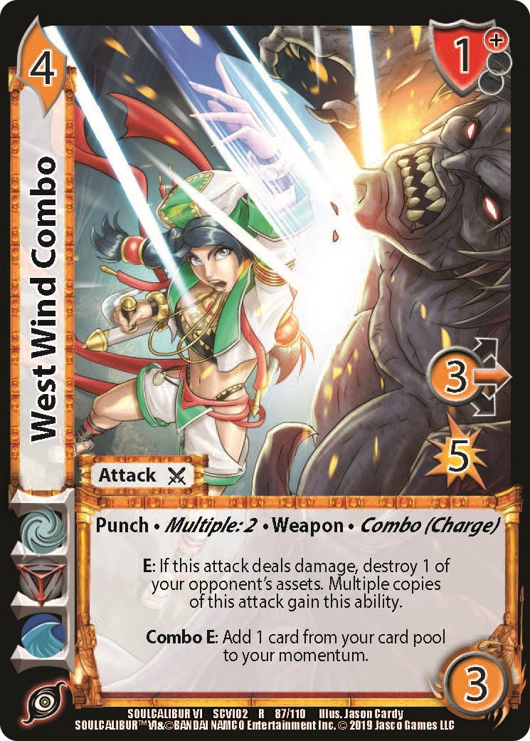 Image for West Wind Combo (SoulCalibur VI: Libra of Souls) (87) - UniVersus