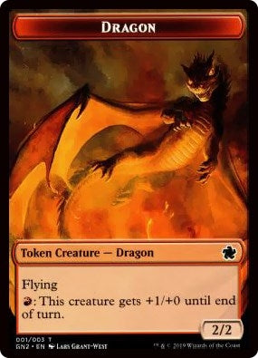 Image for Dragon (001) // Zombie Double-Sided Token (Magic Game Night 2019) (1 // 6) - Magic: The Gathering