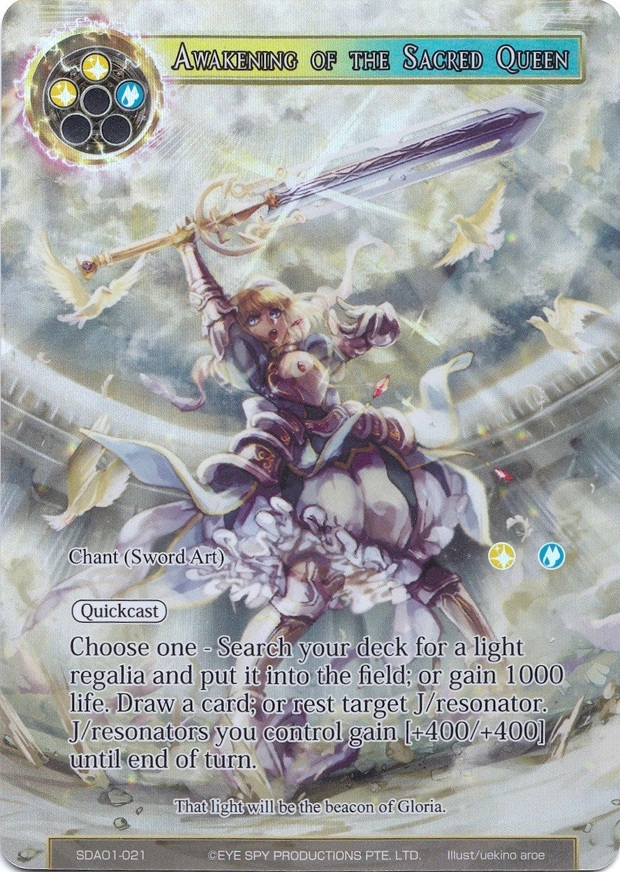 Image for Awakening of the Sacred Queen (Full Art) (Alice Origin Starter Deck) (SDAO1-021) - Force of Will