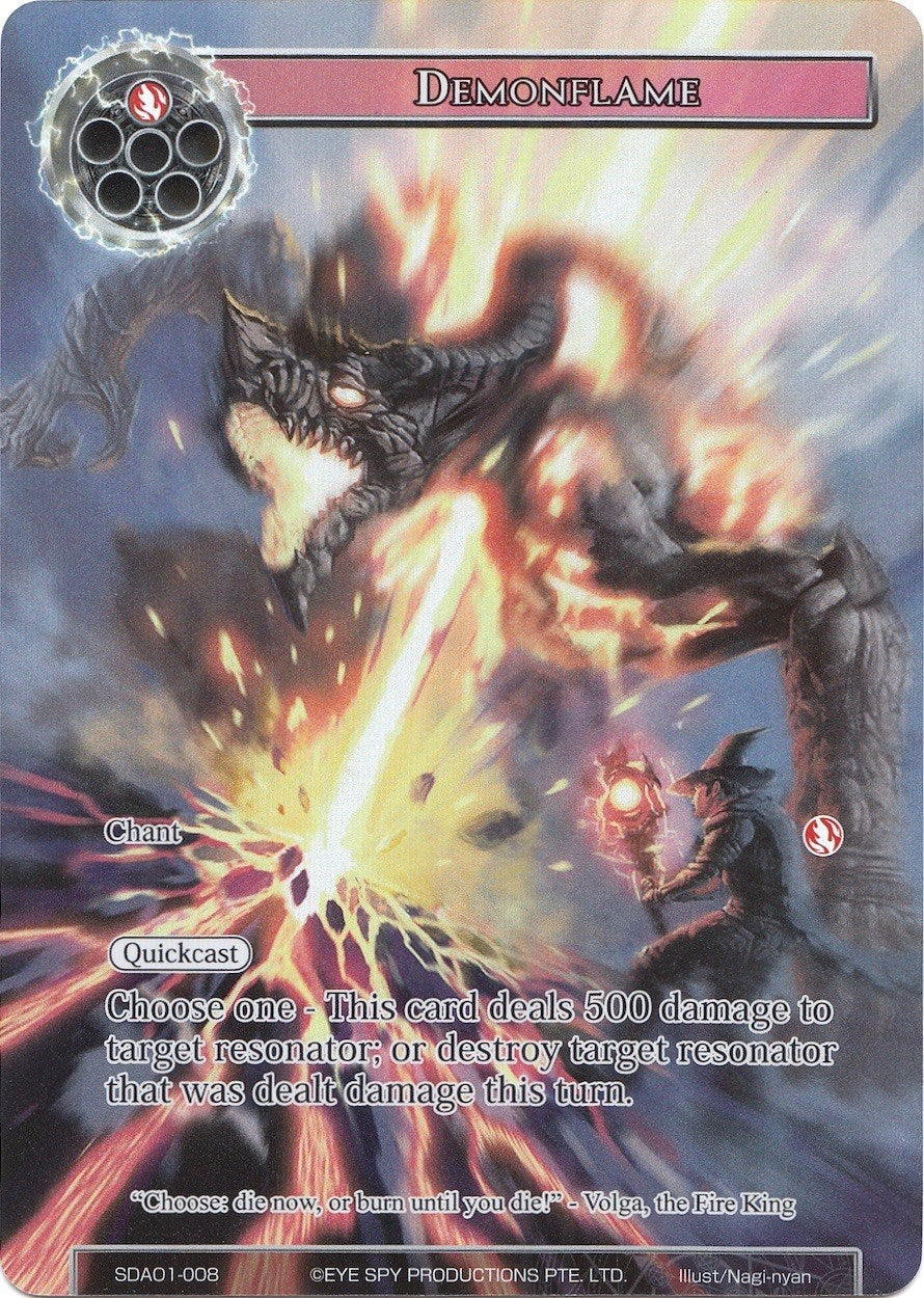Image for Demonflame (Full Art) (Alice Origin Starter Deck) (SDAO1-008) - Force of Will