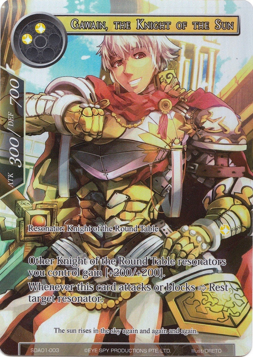 Image for Gawain, the Knight of the Sun (Full Art) (Alice Origin Starter Deck) (SDAO1-003) - Force of Will