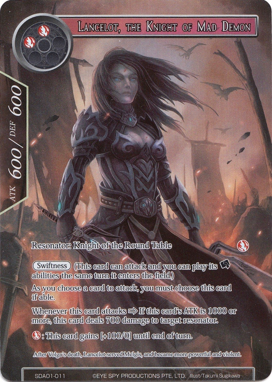 Image for Lancelot, the Knight of Mad Demon (Full Art) (Alice Origin Starter Deck) (SDAO1-011) - Force of Will