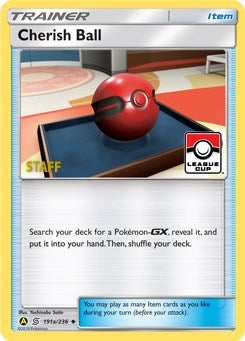 Image for Cherish Ball - 191a/236 (League Cup) [Staff] (League & Championship Cards) (191a/236) - Pokemon