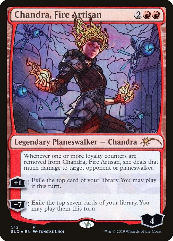Image for Chandra, Fire Artisan (Stained Glass) (Secret Lair Drop Series) (512) - Magic: The Gathering