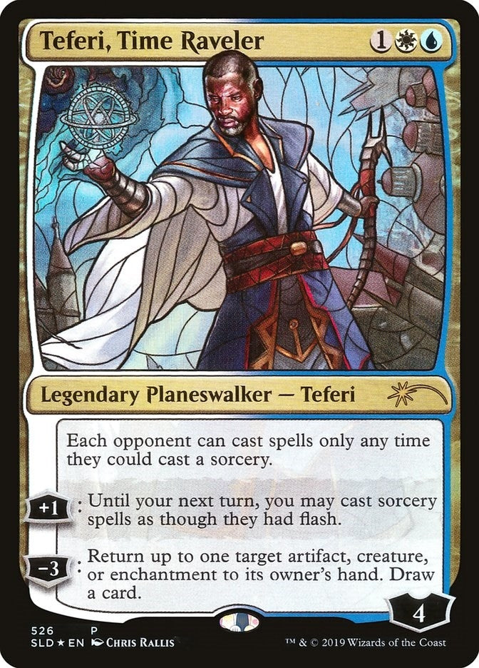 Image for Teferi, Time Raveler (Stained Glass) (Secret Lair Drop Series) (526) - Magic: The Gathering