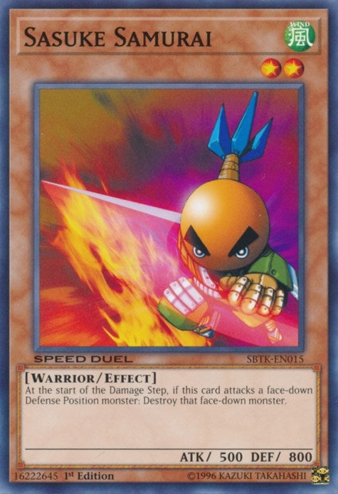 Image for Sasuke Samurai (Speed Duel: Trials of the Kingdom) (SBTK-EN015) - YuGiOh