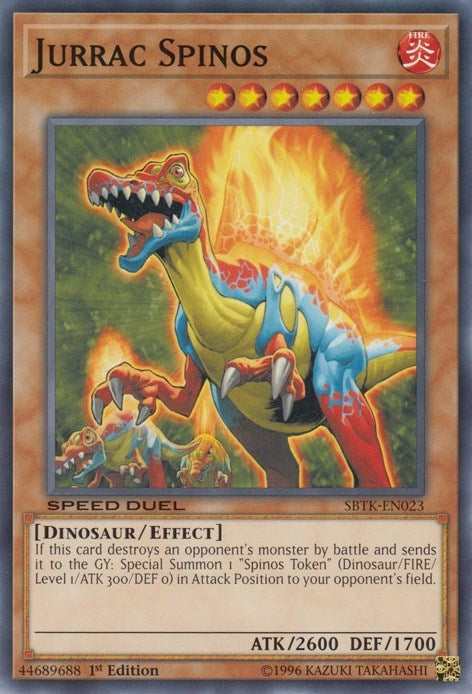 Image for Jurrac Spinos (Speed Duel: Trials of the Kingdom) (SBTK-EN023) - YuGiOh