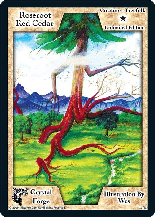 Image for Roseroot Red Cedar (Unlimited Edition) (Crystal Forge) (11) - Exodus TCG