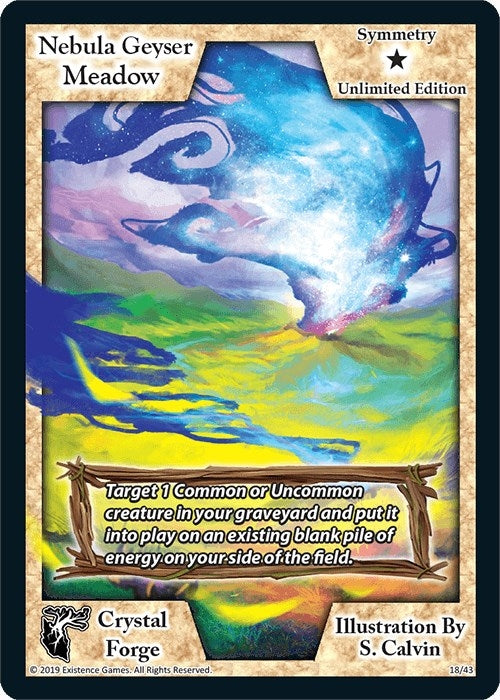 Image for Nebula Geyser Meadow (Unlimited Edition) (Crystal Forge) (18) - Exodus TCG