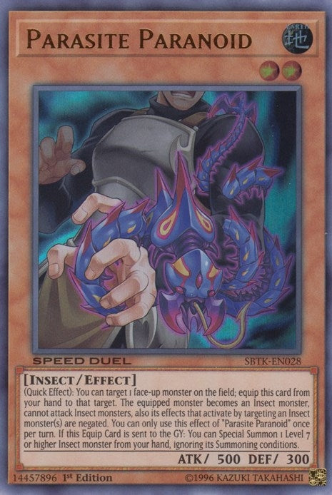 Image for Parasite Paranoid (Speed Duel: Trials of the Kingdom) (SBTK-EN028) - YuGiOh