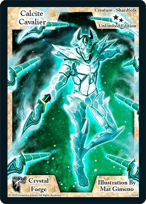 Image for Calcite Cavalier (Unlimited Edition) (Crystal Forge) (25) - Exodus TCG