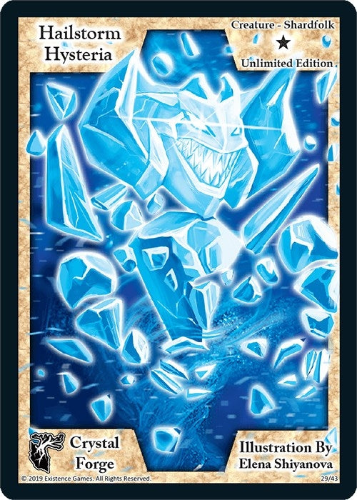 Image for Hailstorm Hysteria (Unlimited Edition) (Crystal Forge) (29) - Exodus TCG
