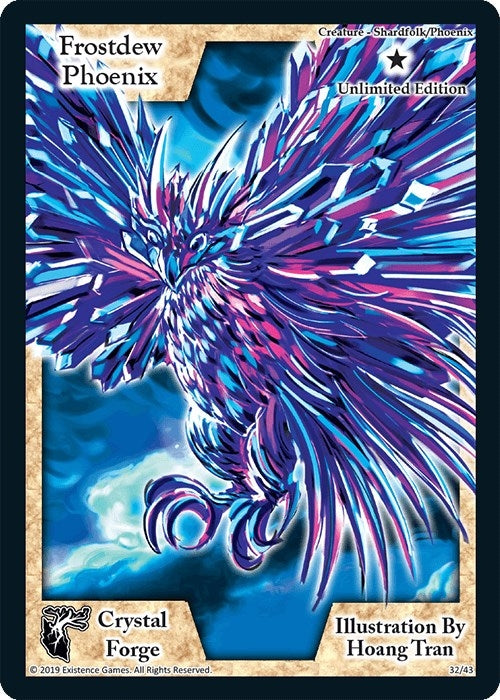 Image for Frostdew Phoenix (Unlimited Edition) (Crystal Forge) (32) - Exodus TCG