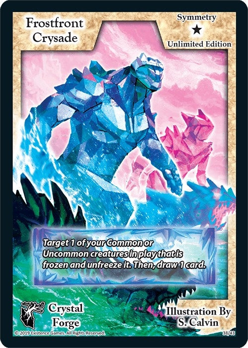 Image for Frostfront Crysade (Unlimited Edition) (Crystal Forge) (38) - Exodus TCG