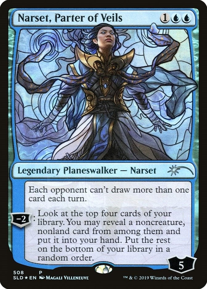 Image for Narset, Parter of Veils (Stained Glass) (Secret Lair Drop Series) (508) - Magic: The Gathering