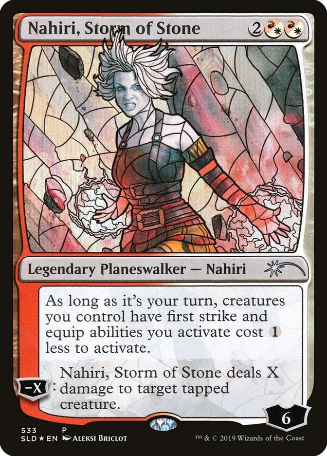 Image for Nahiri, Storm of Stone (Stained Glass) (Secret Lair Drop Series) (533) - Magic: The Gathering