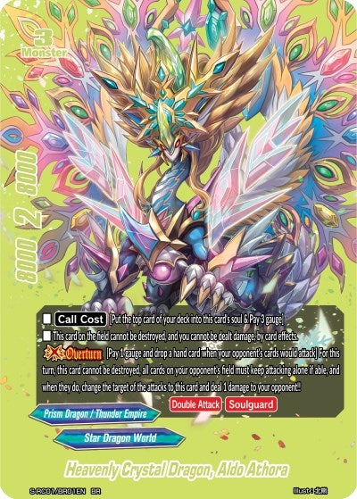 Image for Heavenly Crystal Dragon, Aldo Athora (Yellow) (Re: Collection Vol.1) (S-RC01/BR01EN) - Future Card BuddyFight