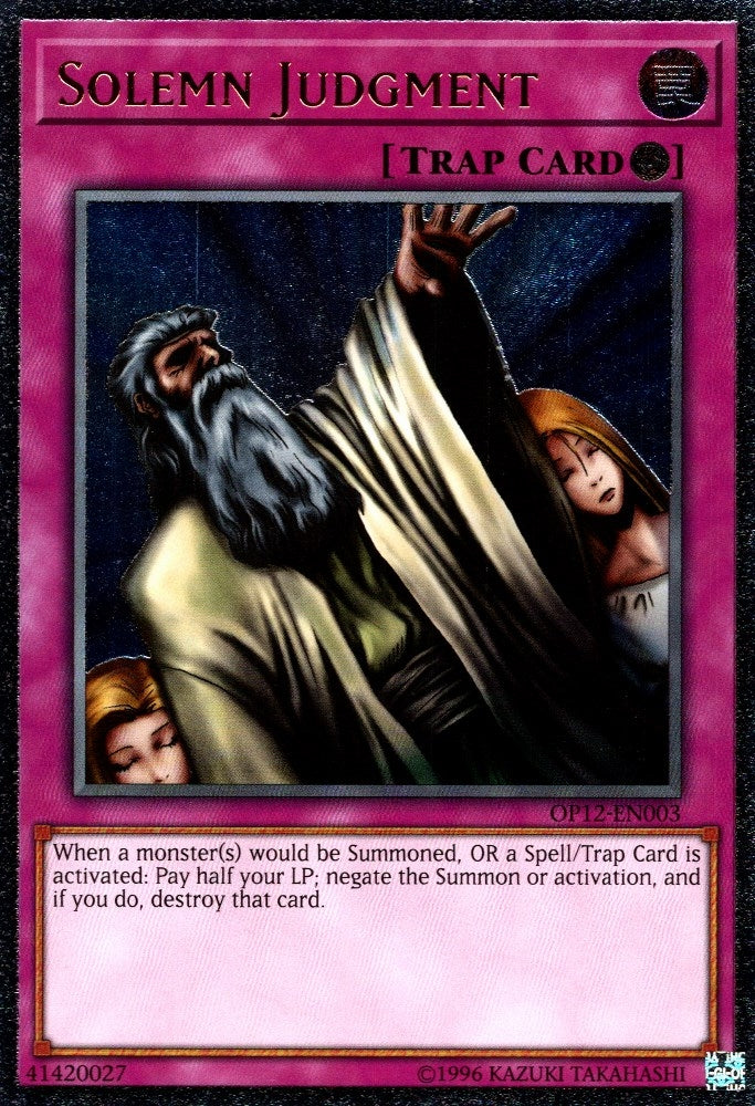Image for Solemn Judgment (UTR) (OTS Tournament Pack 12) (OP12-EN003) - YuGiOh