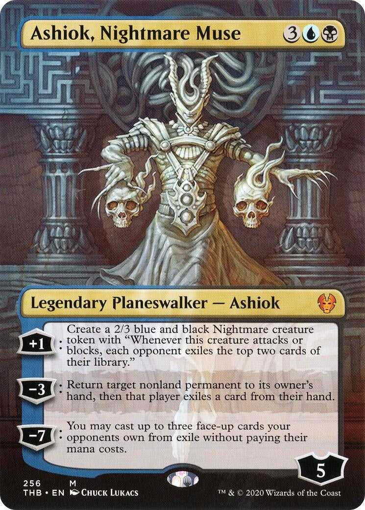 Image for Ashiok, Nightmare Muse (Borderless) (Theros Beyond Death) (256) - Magic: The Gathering