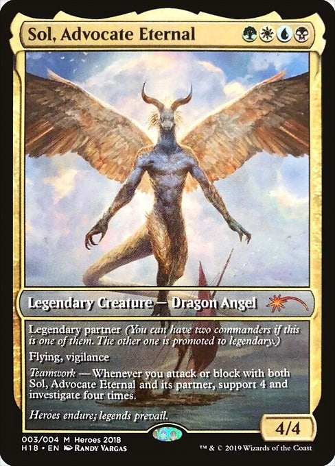 Image for Sol, Advocate Eternal (Unique and Miscellaneous Promos) (3) - Magic: The Gathering
