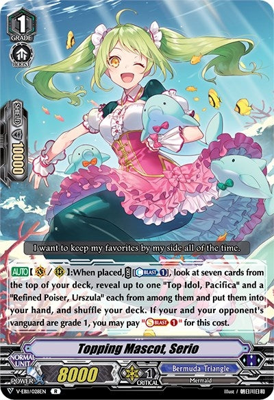 Image for Topping Mascot, Serio (V-EB11: Crystal Melody) (V-EB11/028EN) - Cardfight Vanguard