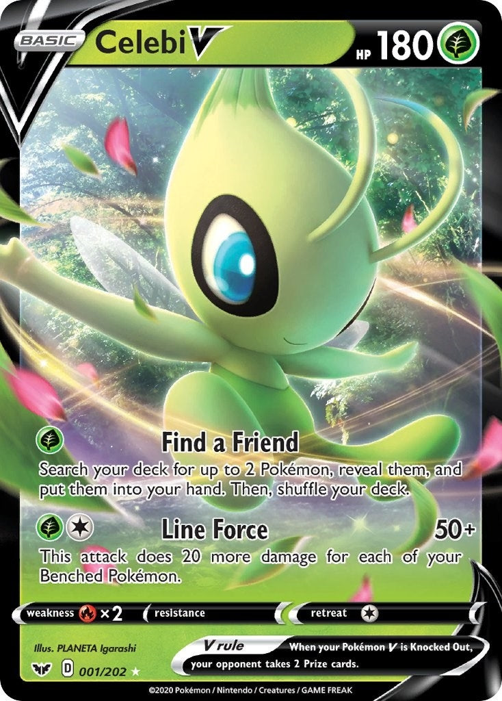 Image for Celebi V (SWSH01: Sword & Shield Base Set) (001/202) - Pokemon