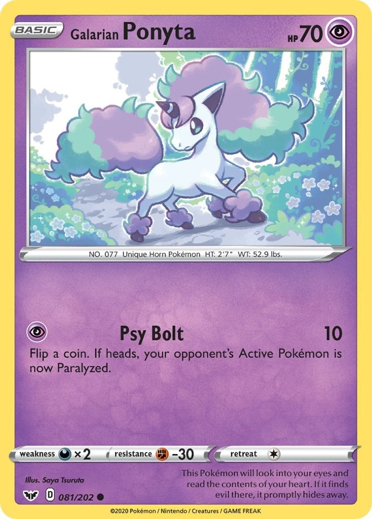 Image for Galarian Ponyta (SWSH01: Sword & Shield Base Set) (081/202) - Pokemon