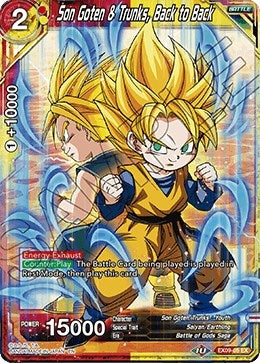 Image for Son Goten & Trunks, Back to Back (Expansion Deck Box Set 09: Saiyan Surge) (EX09-05) - Dragon Ball Super: Masters