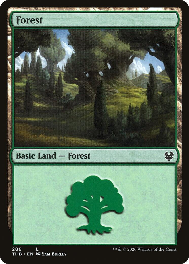 Image for Forest (286) (Theros Beyond Death) (286) - Magic: The Gathering