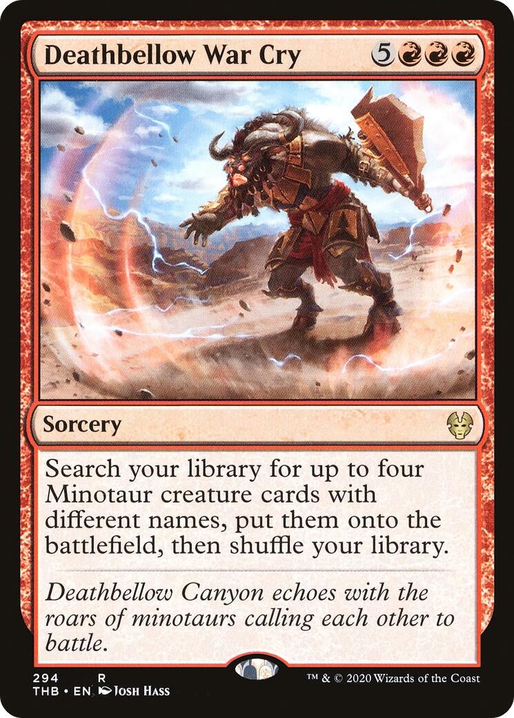 Image for Deathbellow War Cry (Theros Beyond Death) (294) - Magic: The Gathering