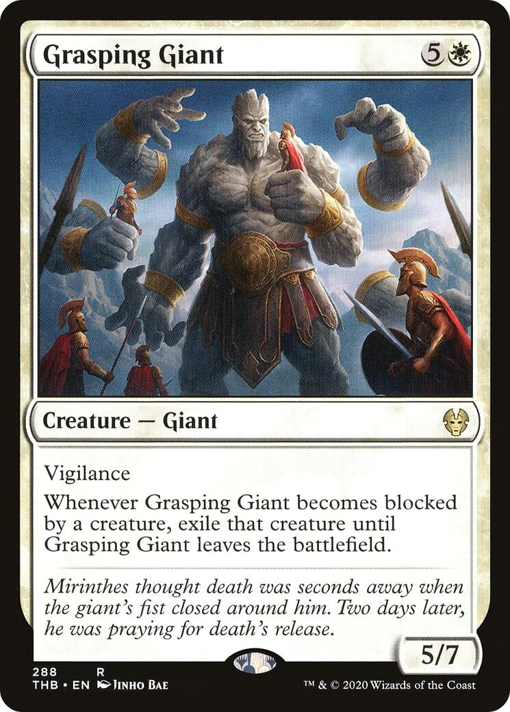 Image for Grasping Giant (Theros Beyond Death) (288) - Magic: The Gathering