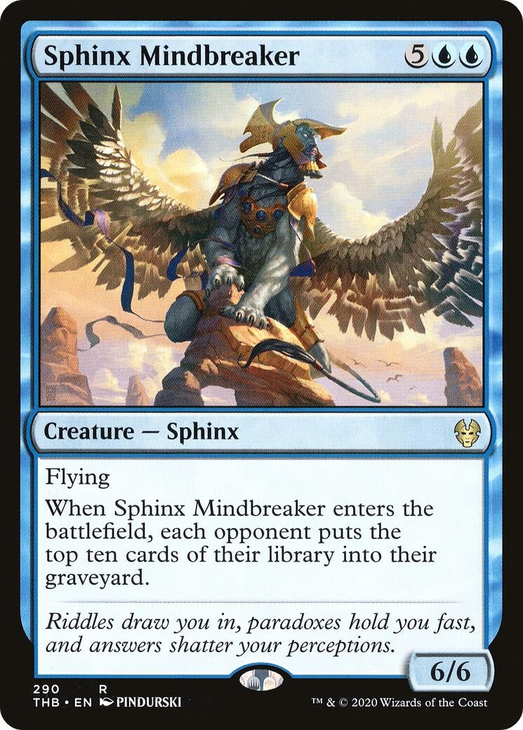 Image for Sphinx Mindbreaker (Theros Beyond Death) (290) - Magic: The Gathering