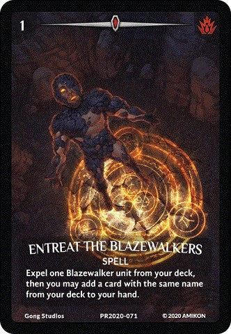 Image for Entreat the Blazewalkers (Full Art) (Argent Saga Promos) (PR2020-071) - Argent Saga TCG